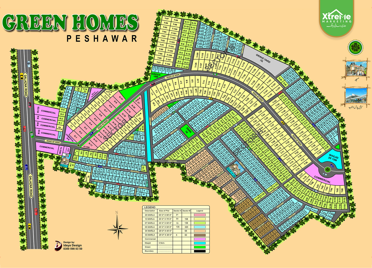 Masterplan of Green Homes Peshawar 