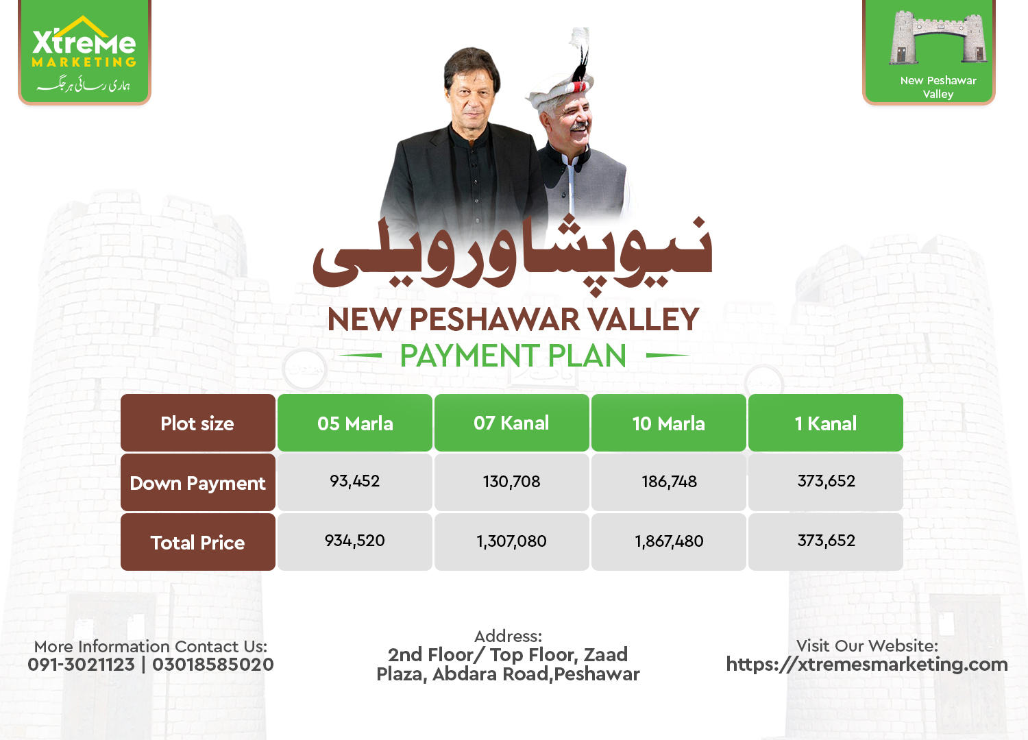 New Peshawar Valley Payment Plan