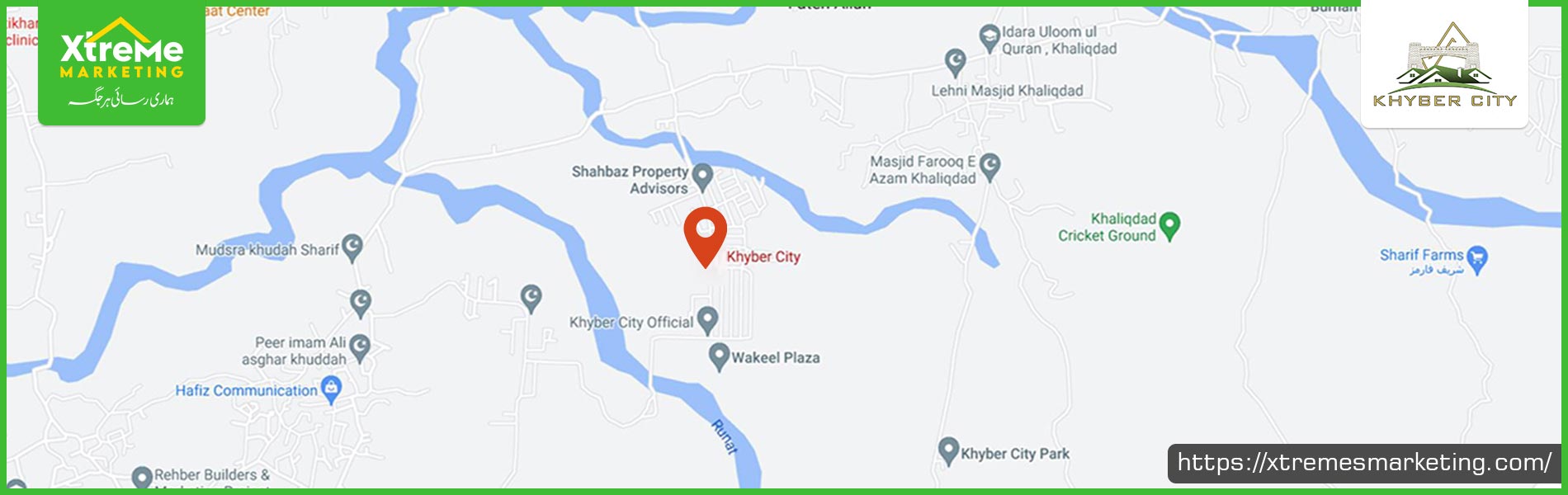 Khyber City Burhan location