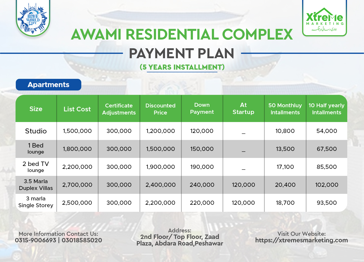 awami-residential-complex-apartmentsblue-world-city-payment-plan