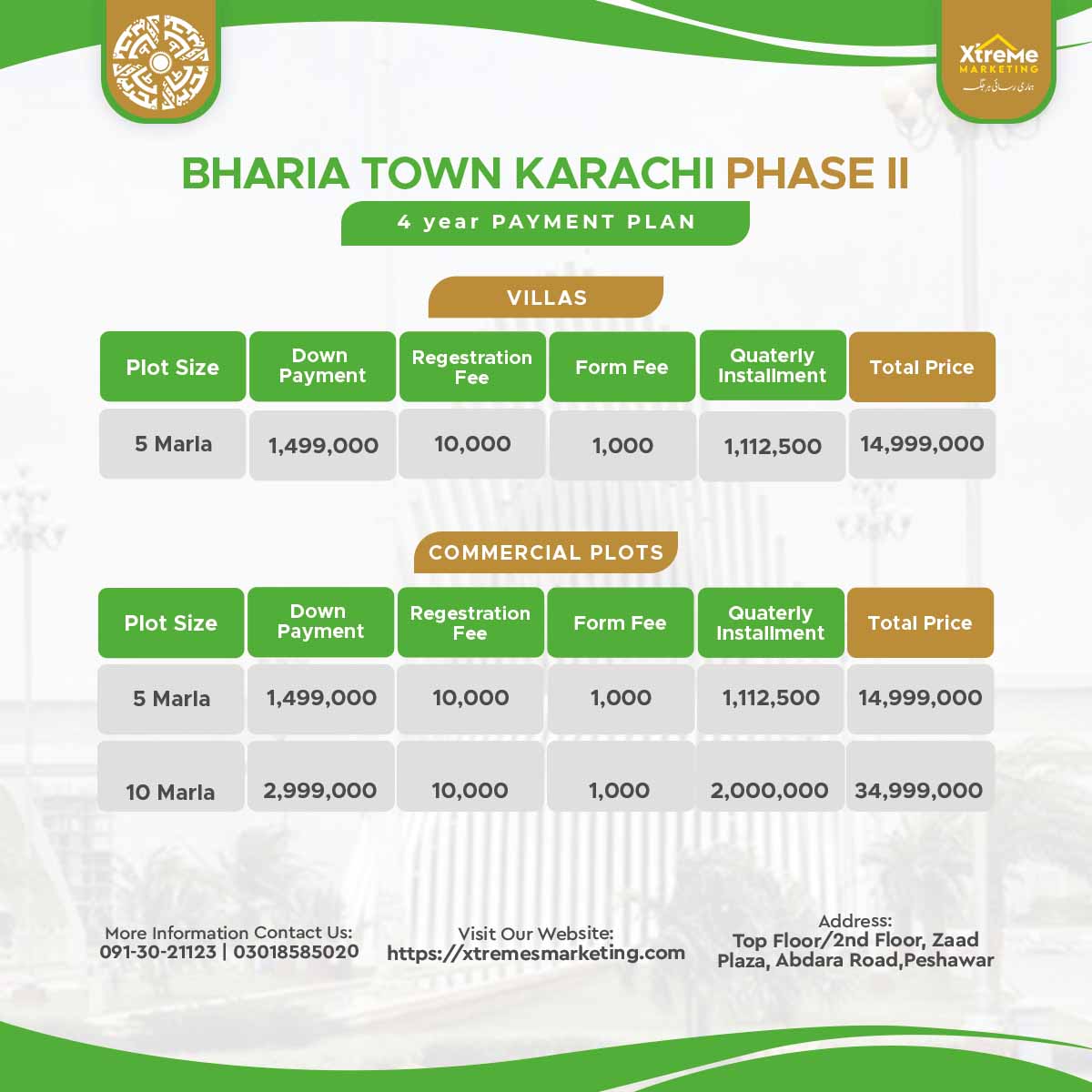 bahria town karachi 2 commercial payment plan