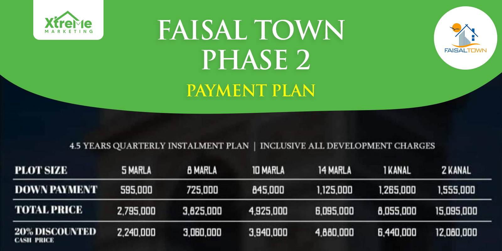 Faisal Town Phase 2 Islamabad payment-plan