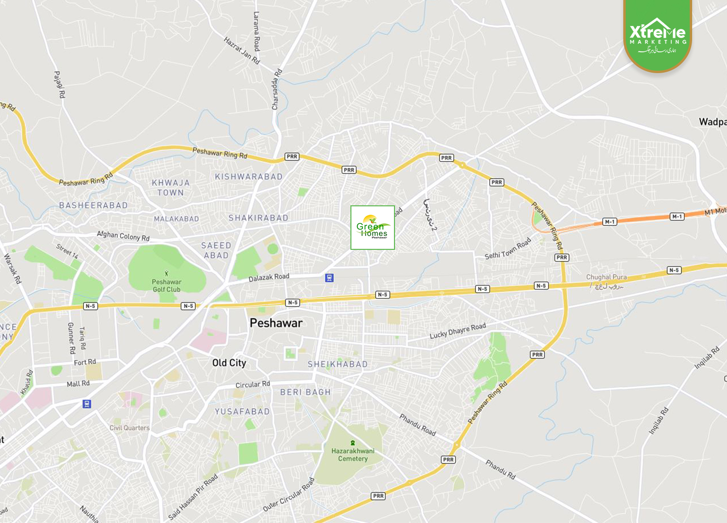 green home peshawar location