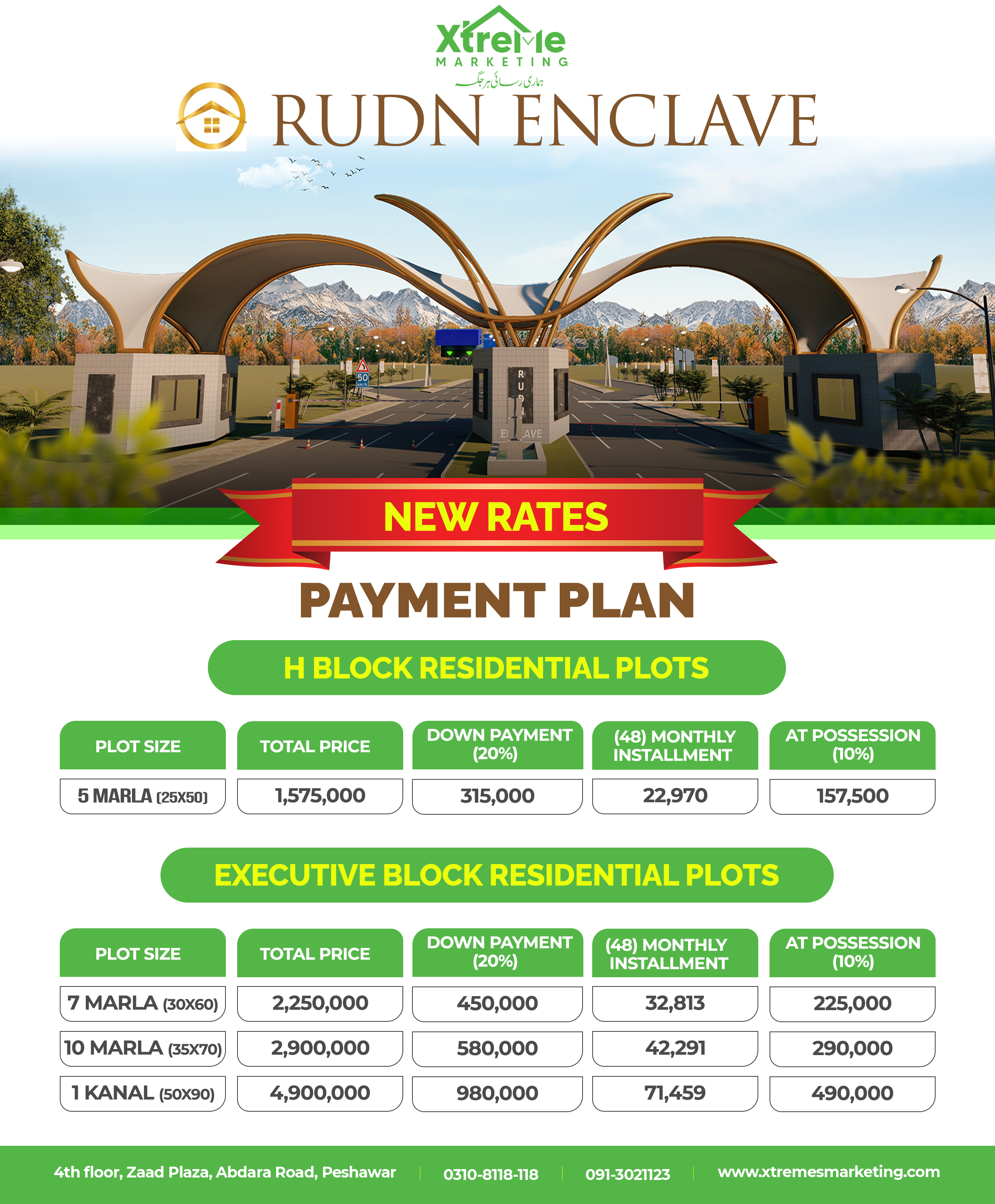 RDA approved society rudn enclave payment plan