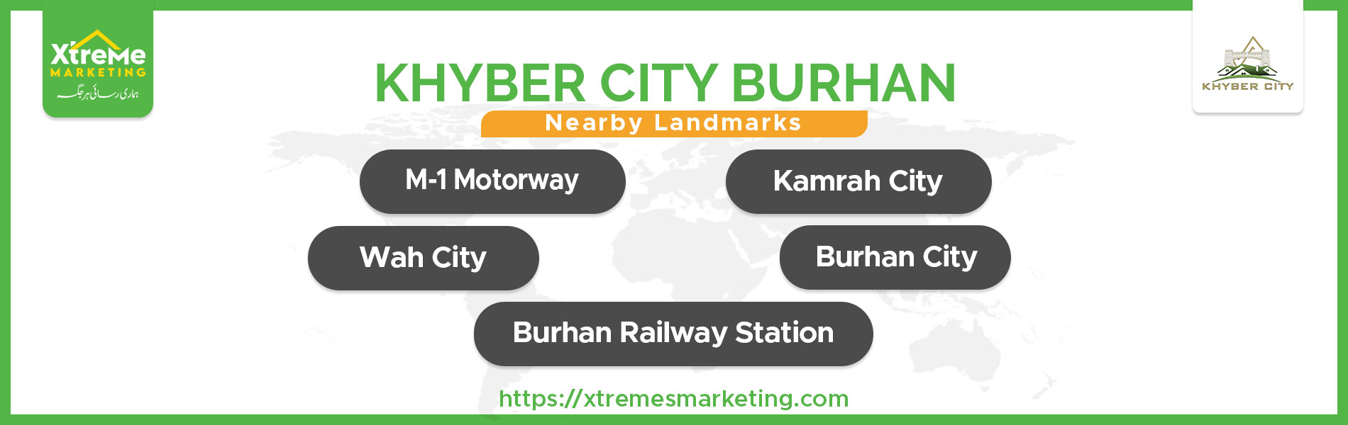 Khyber City Burhan NEARBY landmarks