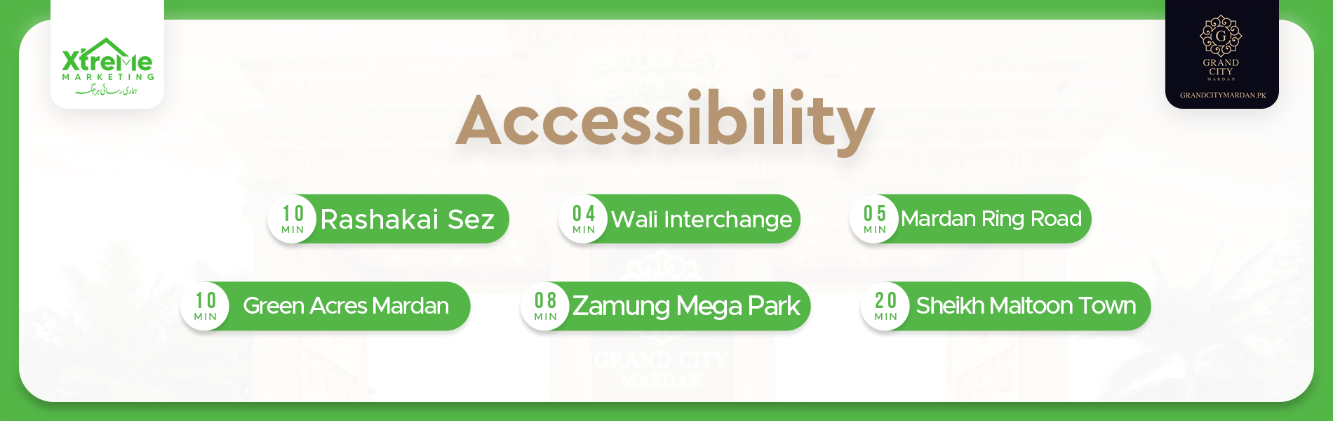 Grand City Mardan accessibility